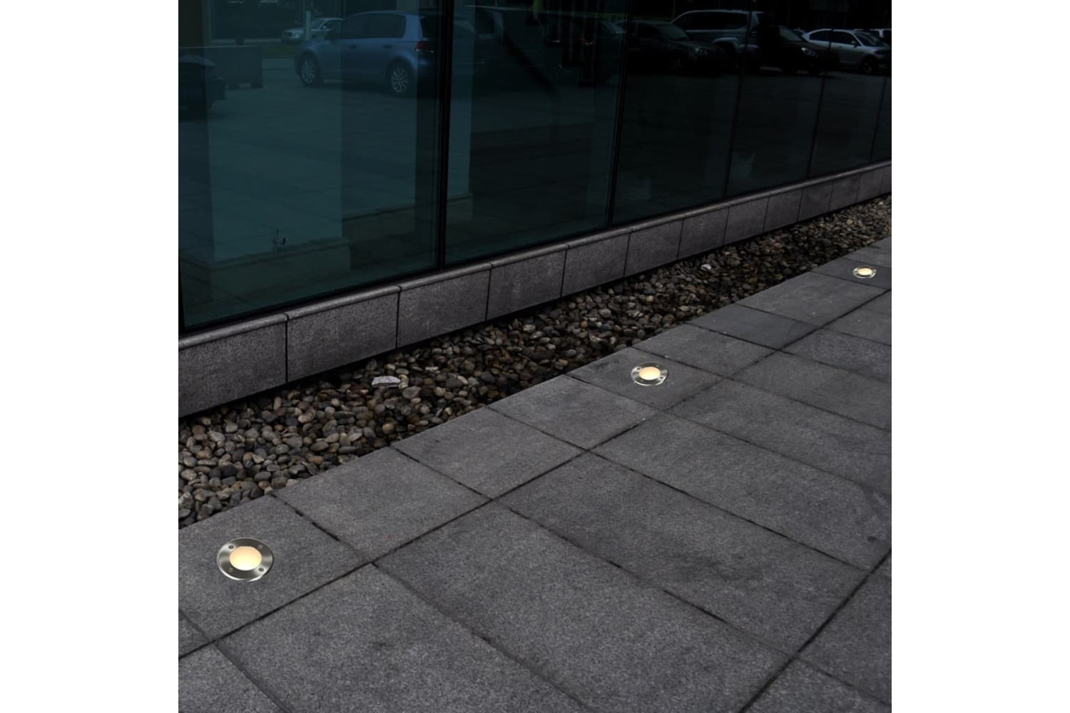 vidaXL 160436 Outdoor Ground Lights 12 Pcs Round