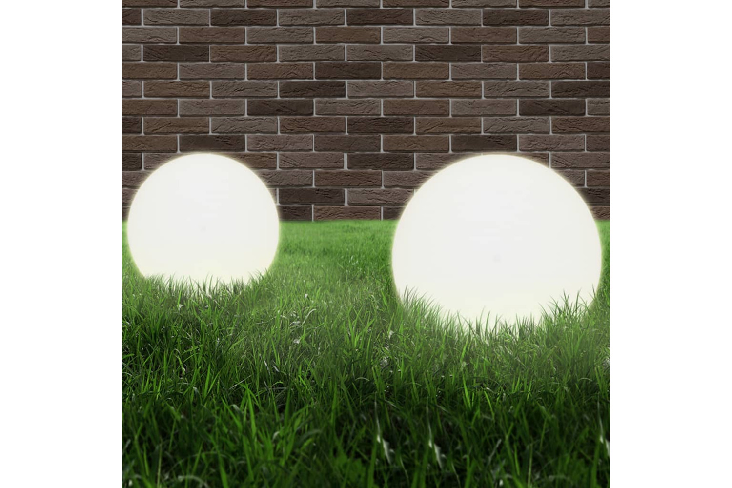 vidaXL 277144 Led Bowl Lamps 4 Pcs Spherical 40cm Pmma