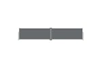 Vidaxl 317984 Retractable Side Awning Anthracite 117x600 Cm