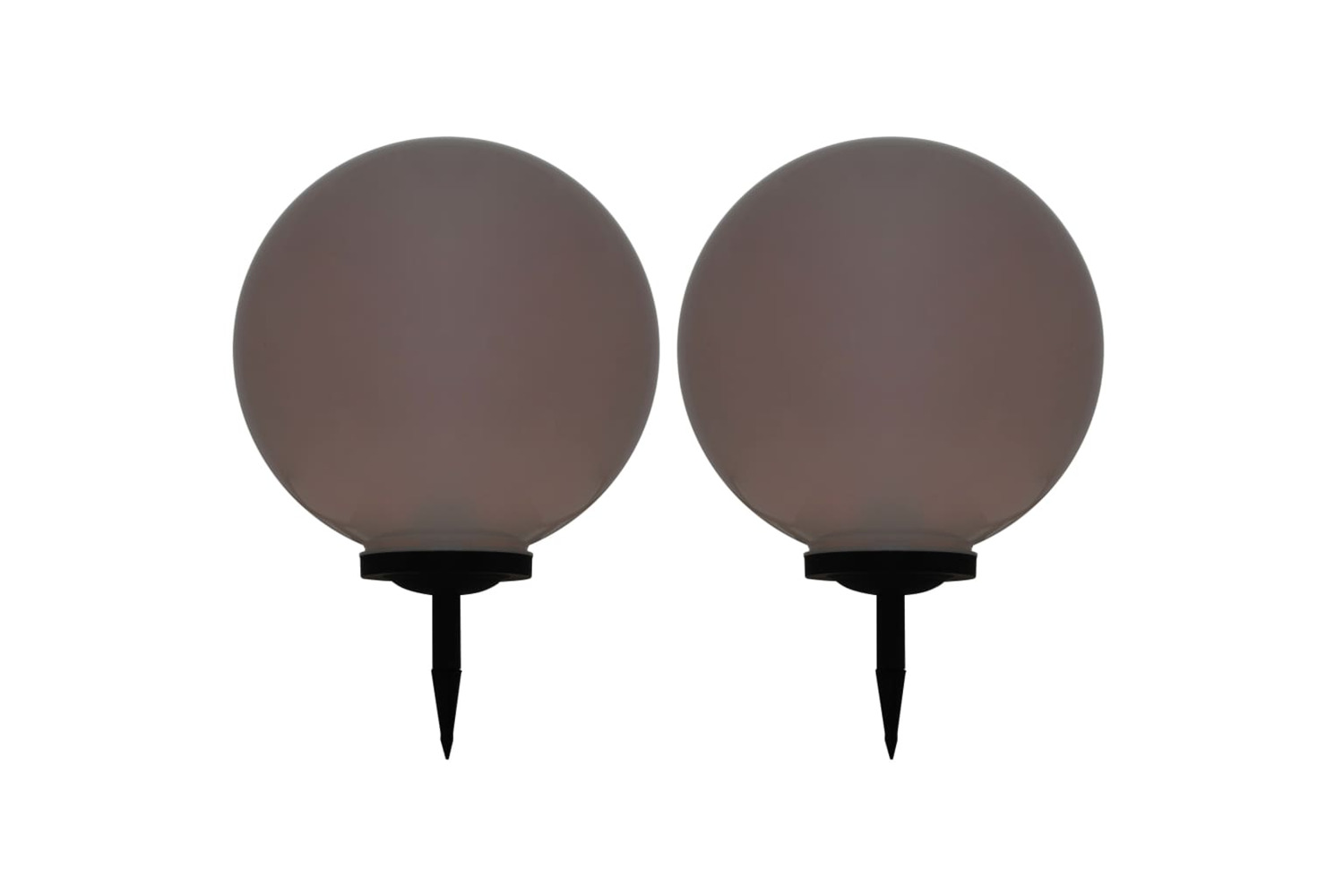 vidaXL 277129 Outdoor Solar Lamps 2 Pcs Led Spherical 50cm Rgb