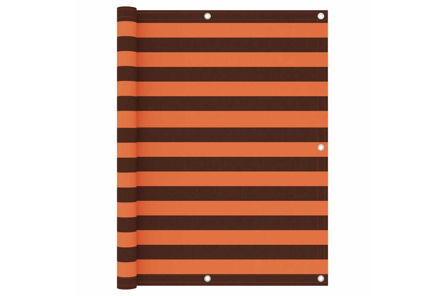 vidaXL 134932 Balcony Screen Orange And Brown 120x300cm Oxford Fabric