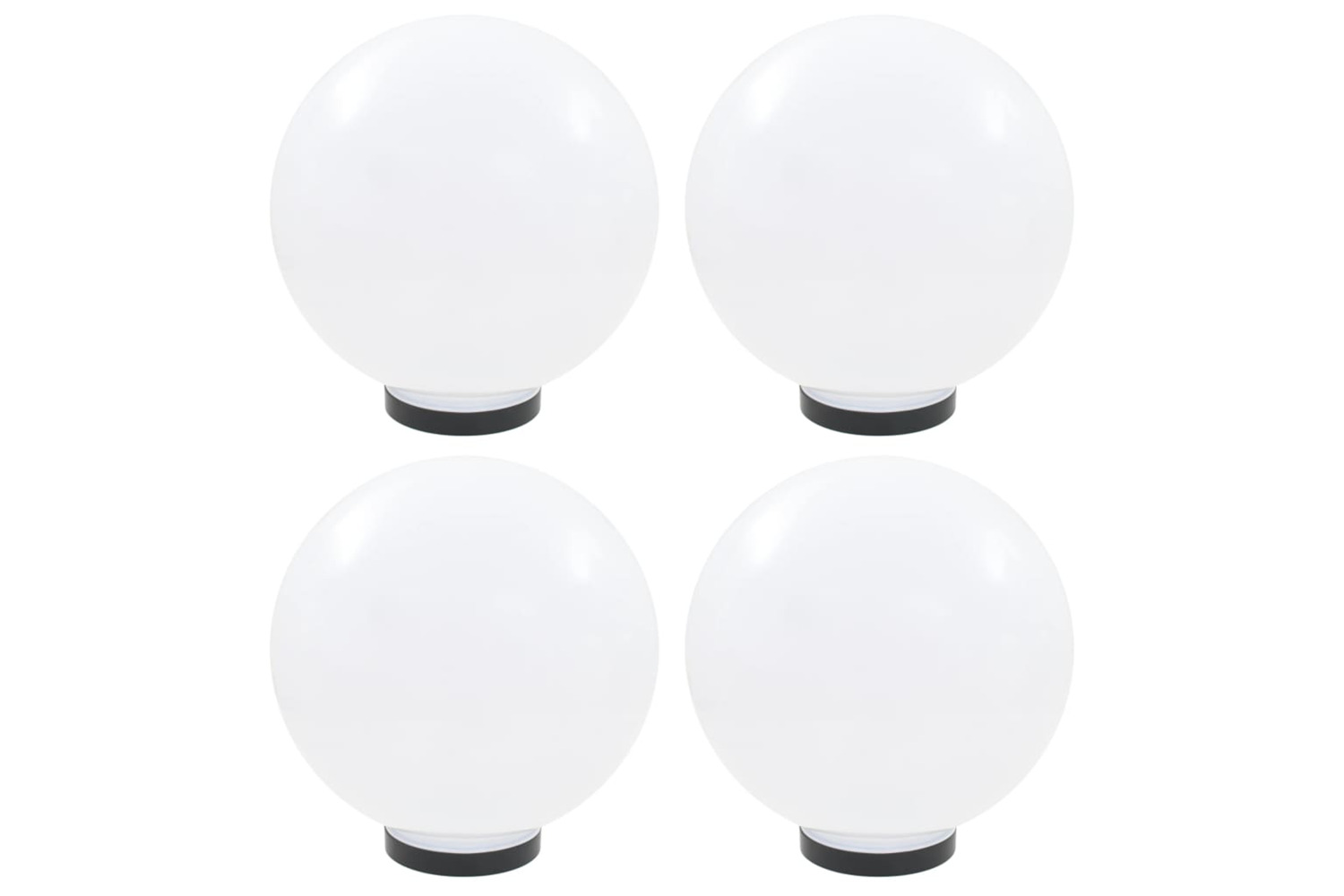 vidaXL 277143 Led Bowl Lamps 4 Pcs Spherical 30cm Pmma