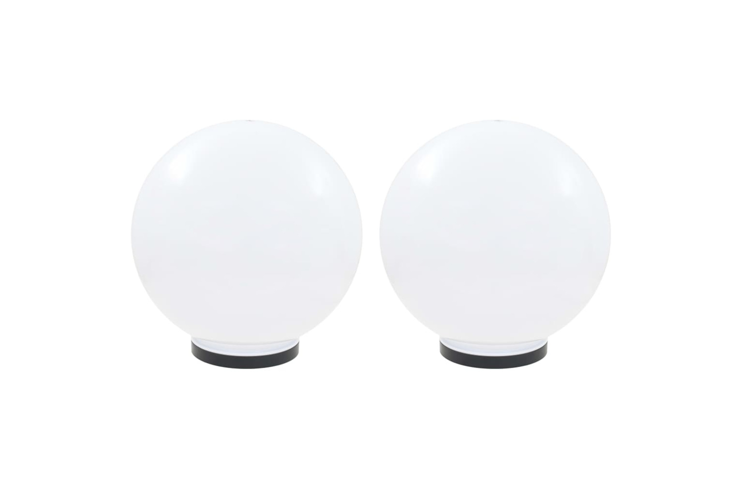 vidaXL 50657 Led Bowl Lamps 2 Pcs Spherical 40cm Pmma