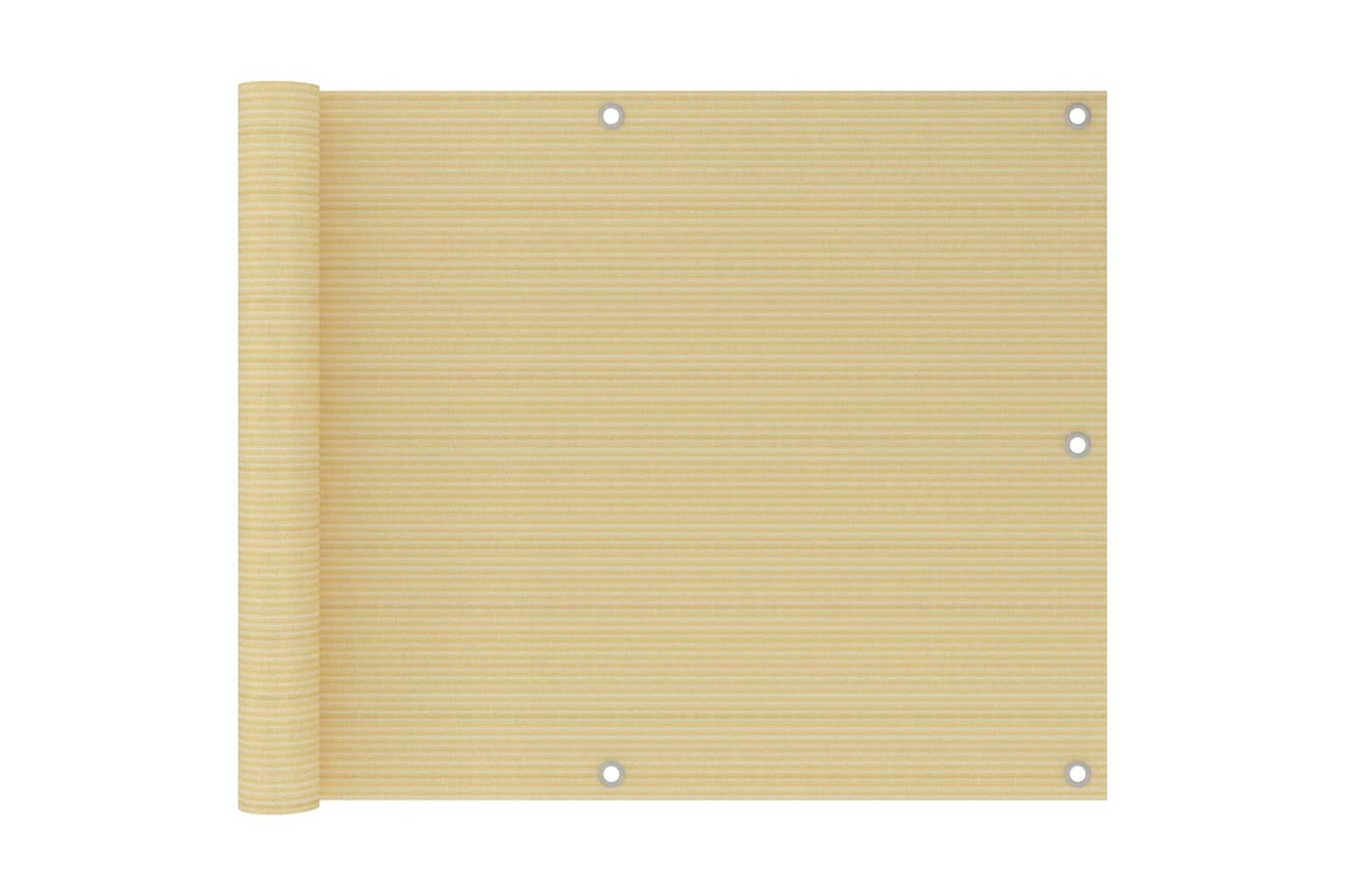 vidaXL 310910 Balcony Screen Beige 75x500cm Hdpe