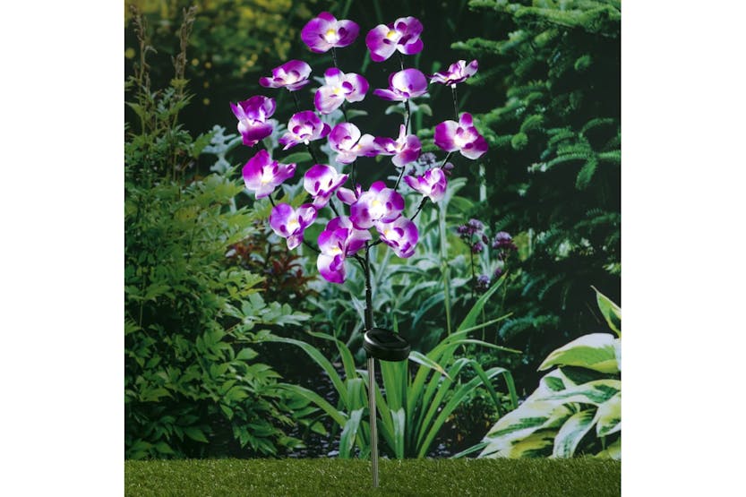 Hi 435255 Led Solar Garden Orchid Light 75 Cm