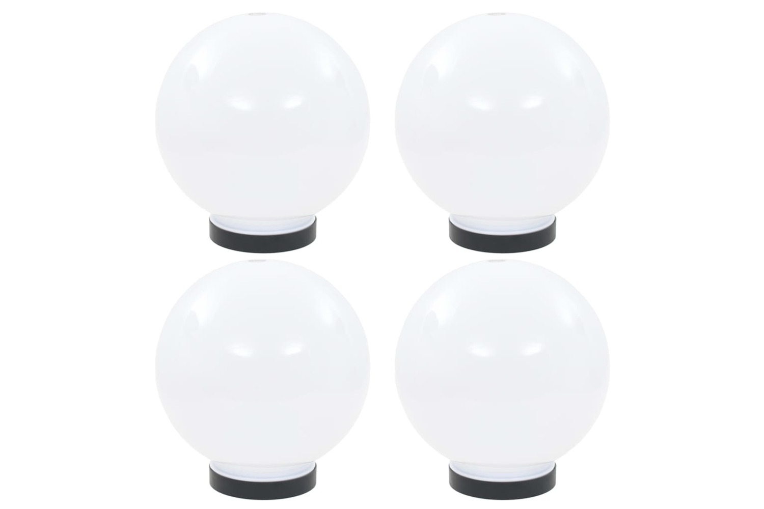 vidaXL 277141 Led Bowl Lamps 4 Pcs Spherical 20cm Pmma