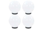 Vidaxl 277141 Led Bowl Lamps 4 Pcs Spherical 20 Cm Pmma