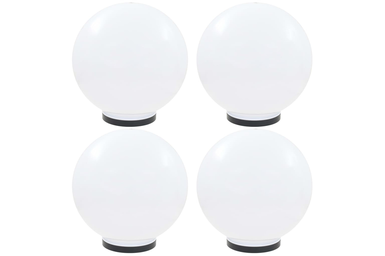 vidaXL 277144 Led Bowl Lamps 4 Pcs Spherical 40cm Pmma