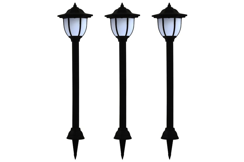 Vidaxl 44471 Outdoor Solar Lamps 3 Pcs Led Black