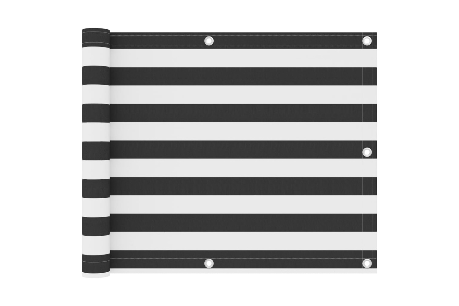 vidaXL 134879 Balcony Screen Anthracite And White 75x600cm Oxford Fabric