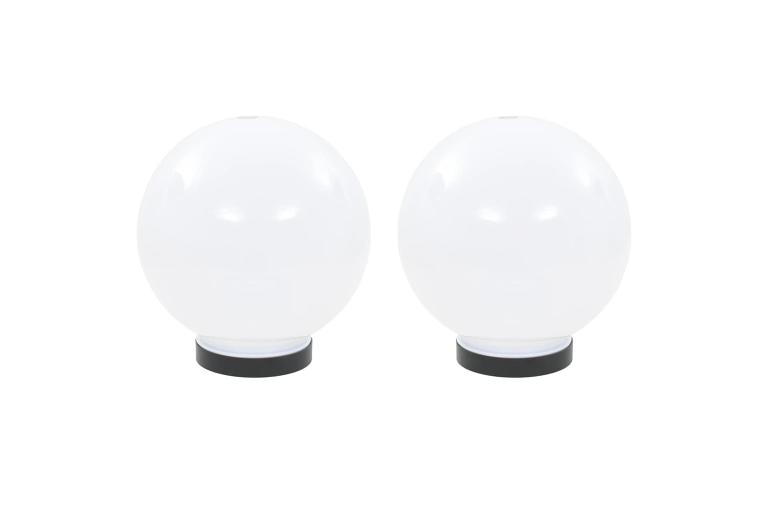 vidaXL 50654 Led Bowl Lamps 2 Pcs Spherical 20cm Pmma