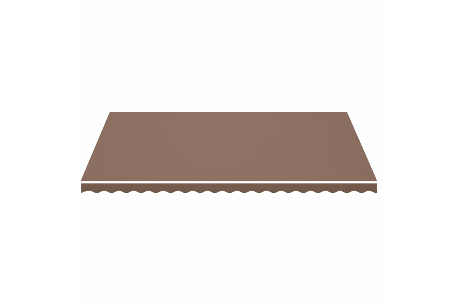 vidaXL 311982 Replacement Fabric For Awning Brown 5x3.5 M
