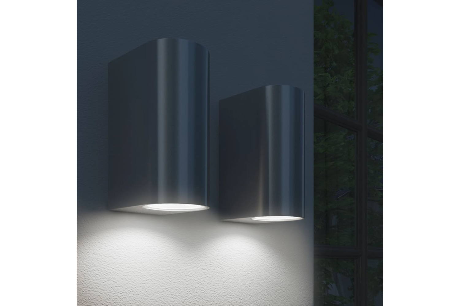 vidaXL 42227 Outdoor Up And Down Wall Lights 2 Pcs