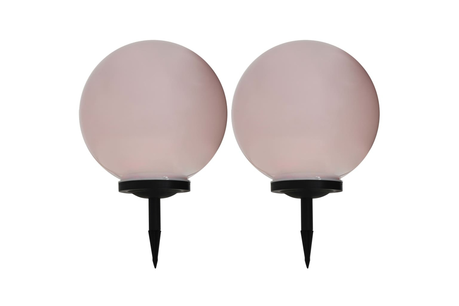 vidaXL 277128 Outdoor Solar Lamps 2 Pcs Led Spherical 40cm Rgb
