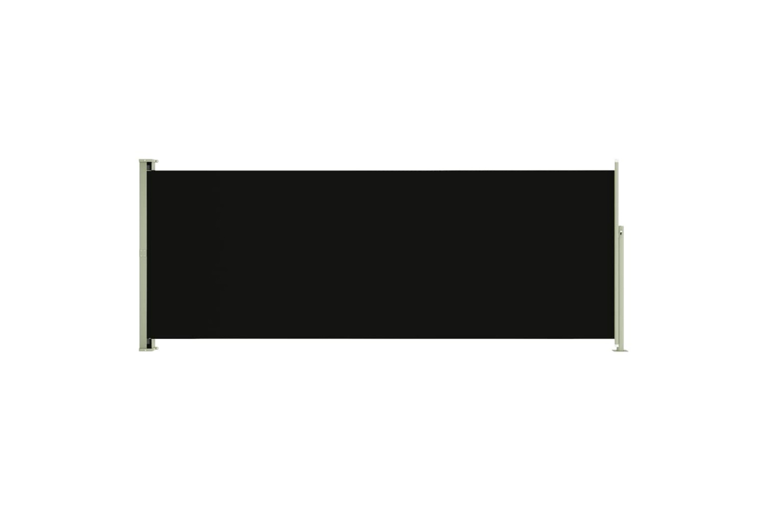 vidaXL 317826 Patio Retractable Side Awning 117x300cm Black