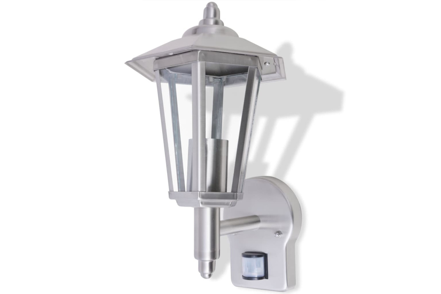 Vidaxl Outdoor Uplight Wall Lantern With Sensor Stainless Steel