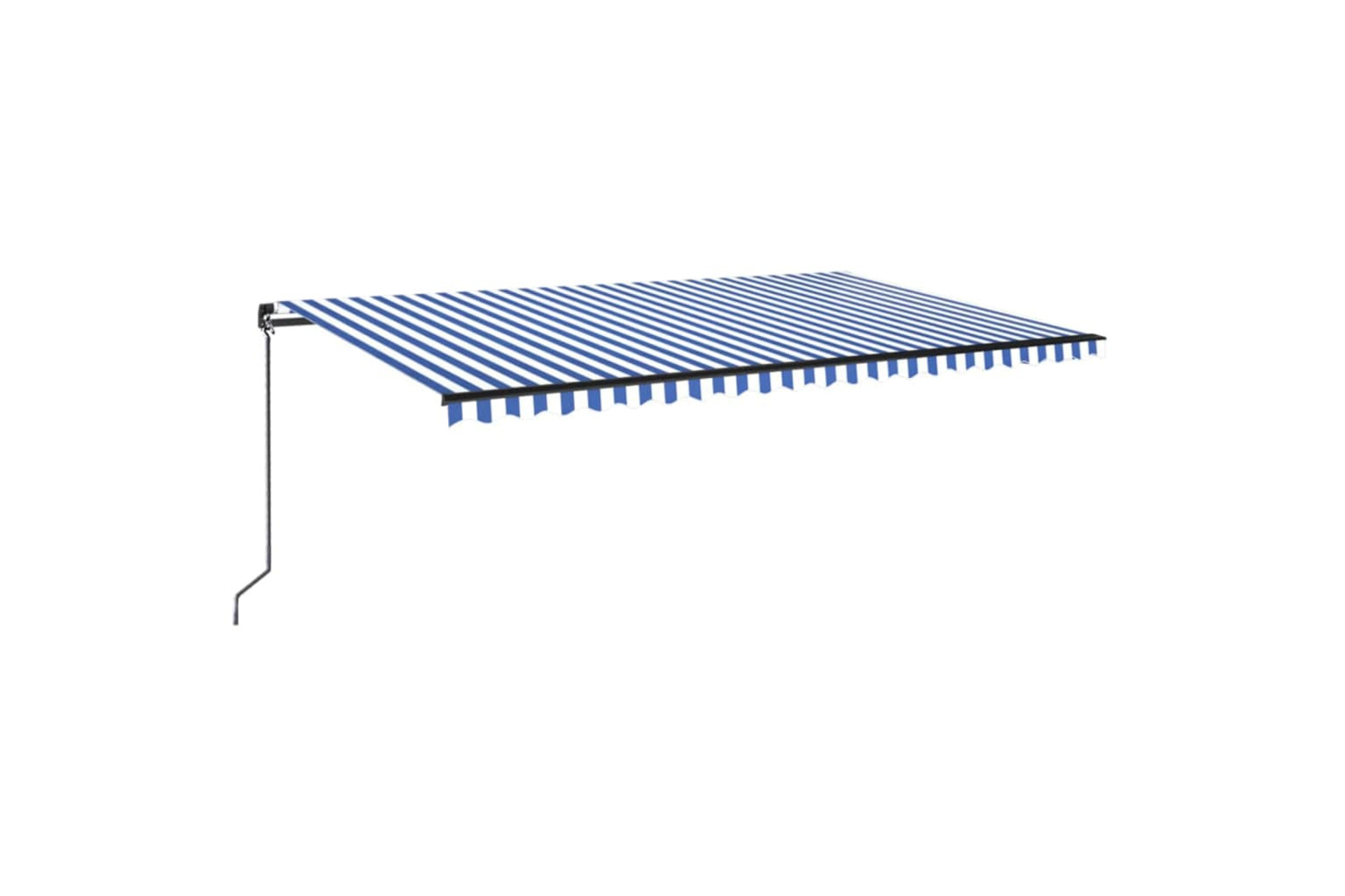 vidaXL 3069216 Manual Retractable Awning 500x350cm Blue And White