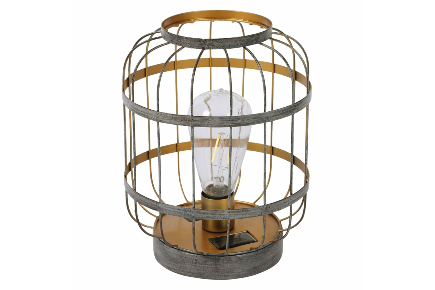 Luxform 441752 Solar Led Garden Table Light Cambridge Grey And Gold