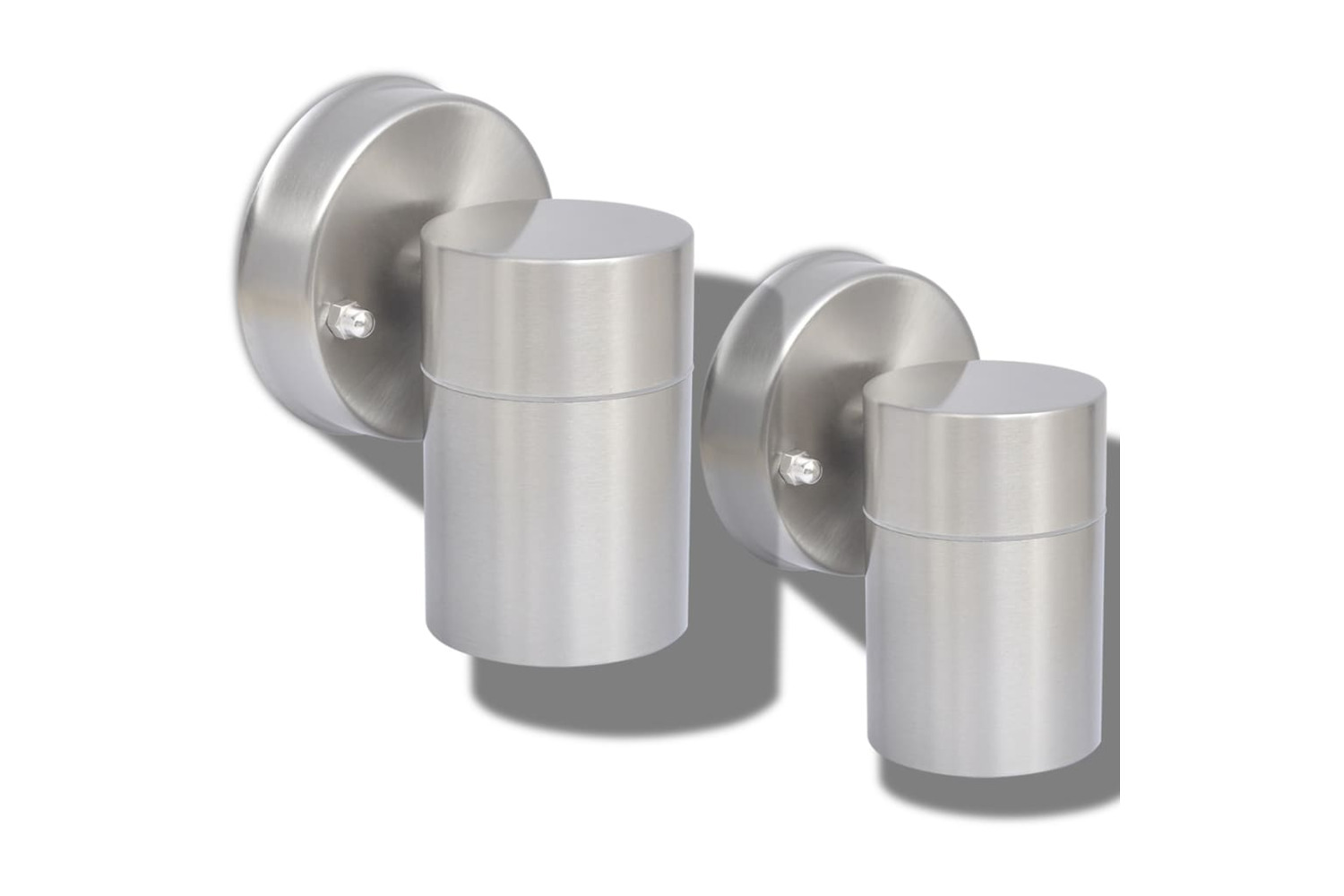 vidaXL 42418 Outdoor Wall Lights 2 Pcs Stainless Steel Downwards