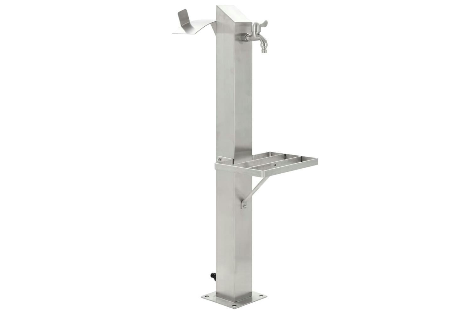 Vidaxl 45455 Garden Water Column Stainless Steel Square 95 Cm