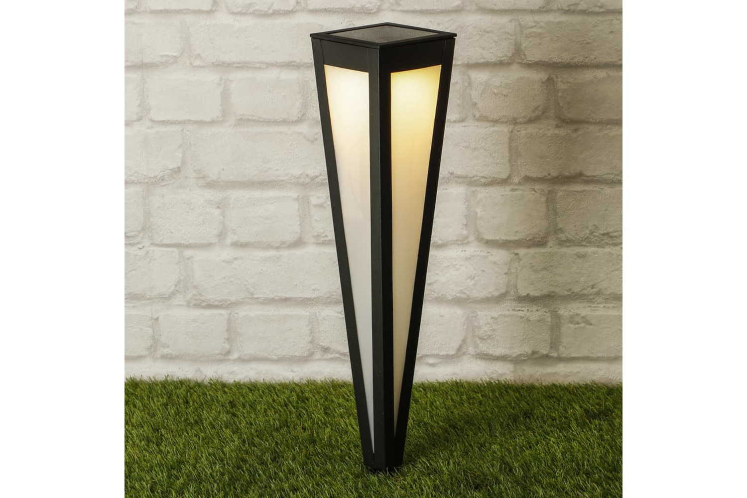 Hi 435254 Led Solar Garden Stake Light 58 Cm Black