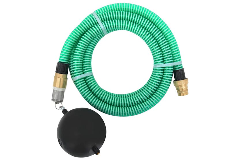 Vidaxl 151041 Suction Hose With Brass Connectors 4 M 25 Mm Green