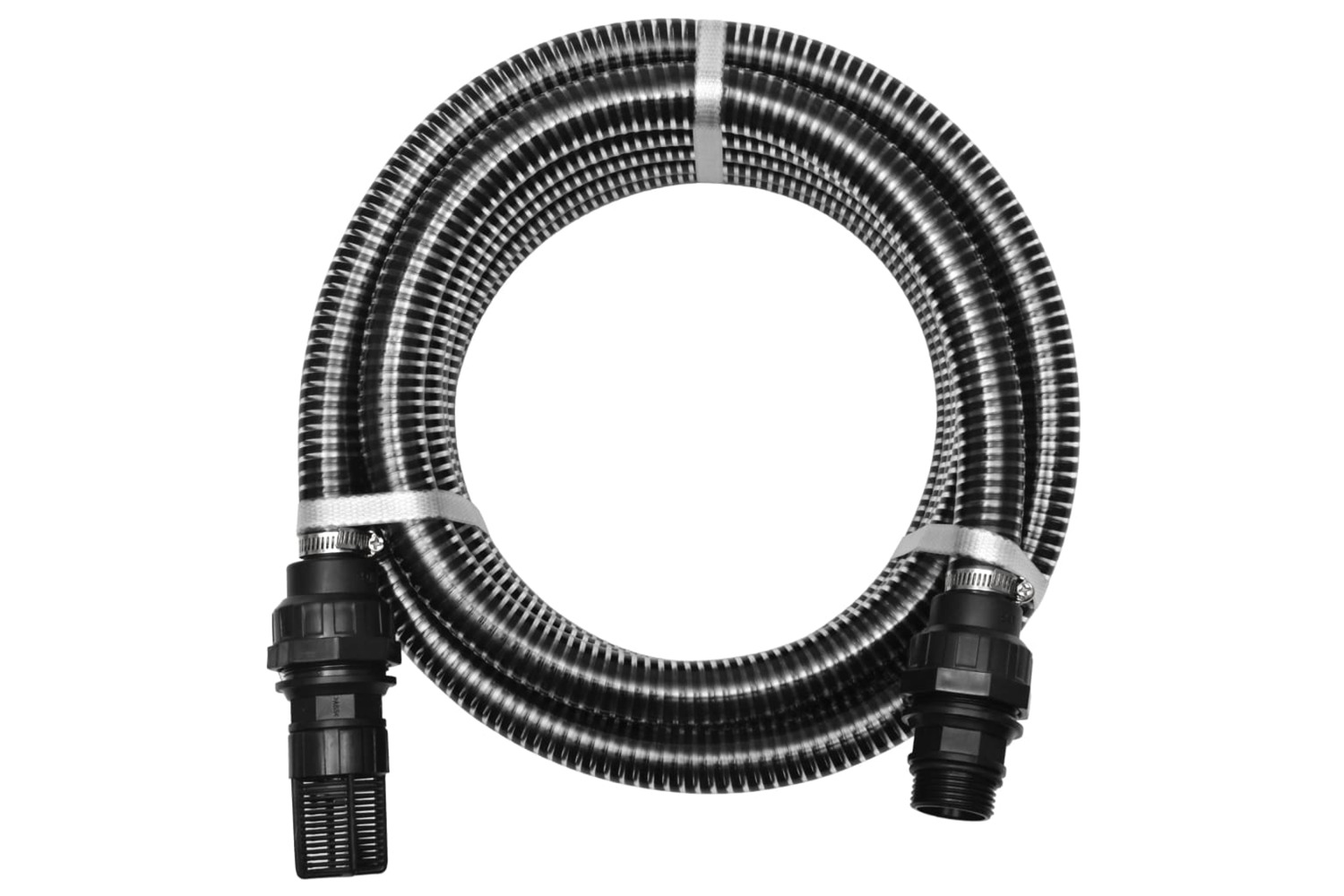 vidaXL 142901 Suction Hose With Connectors 10 M 22mm Black