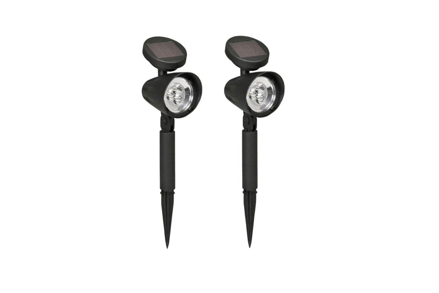 Luxform 409923 Solar Led Spotlights Lazise 2 Pcs Black 44239
