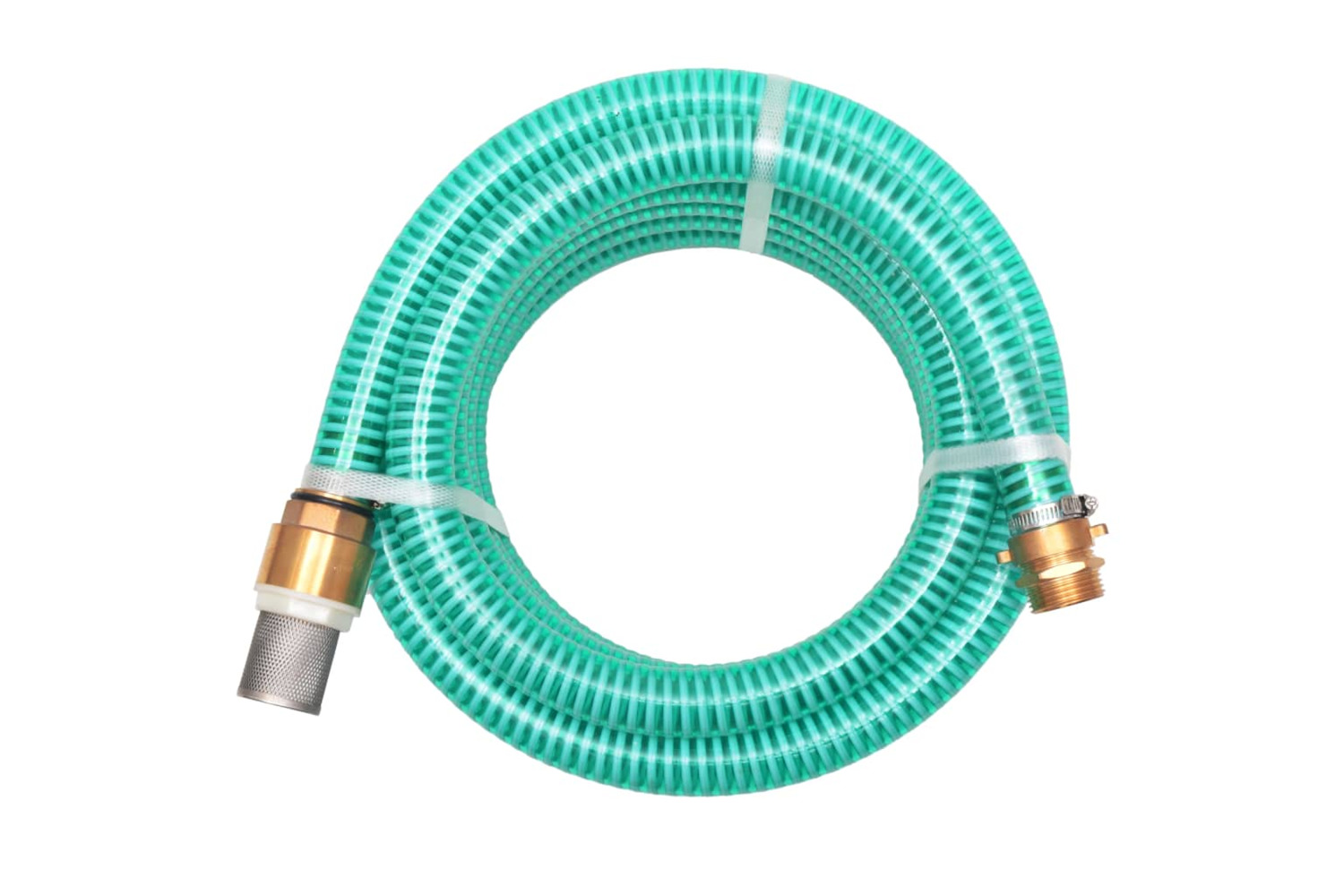 vidaXL 142885 Suction Hose With Brass Connectors 7 M 25mm Green