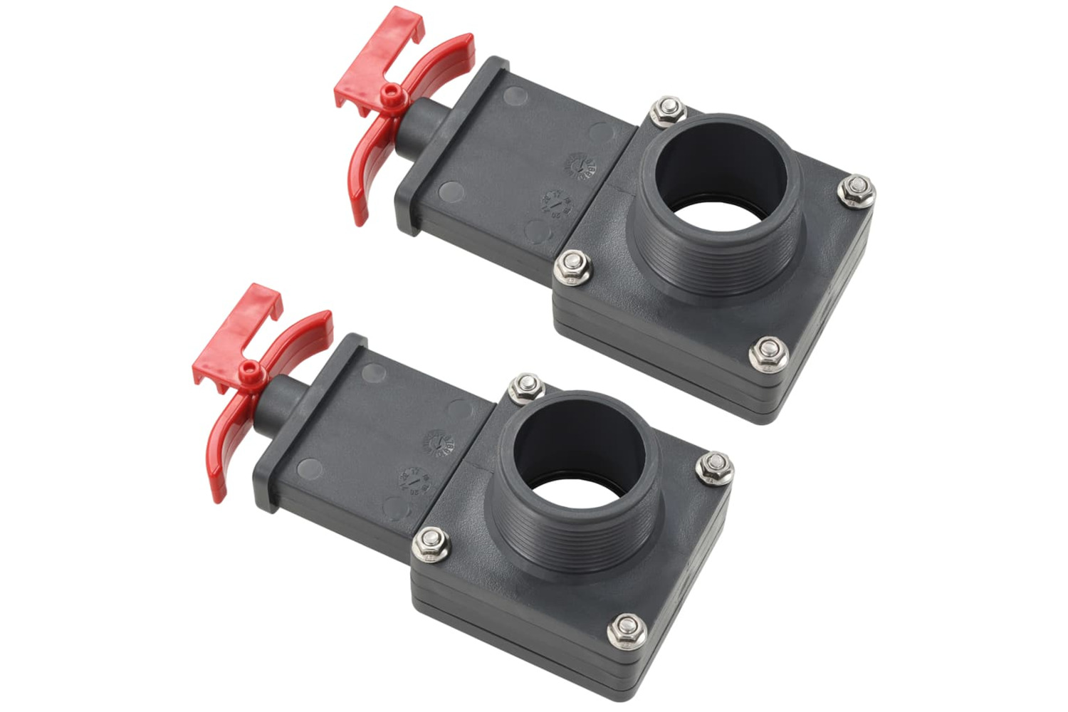 vidaXL 91745 Pool Gate Valve 2 Pcs 1.5"