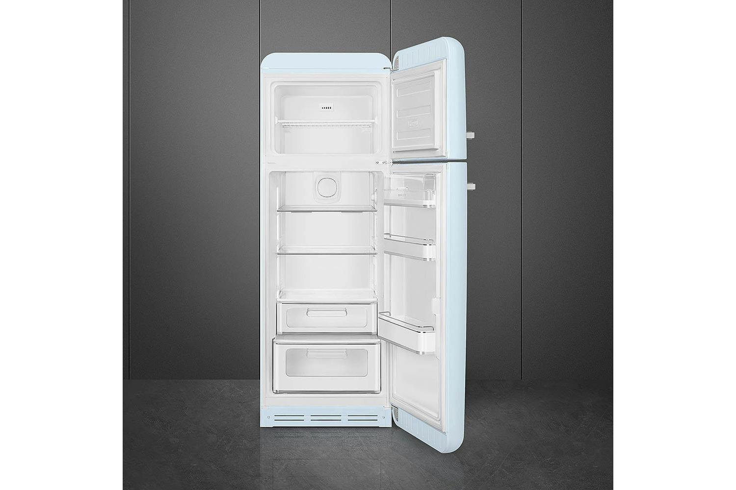 Smeg 50's Retro Style Freestanding Fridge Freezer | FAB30RPB5UK | Pastel Blue