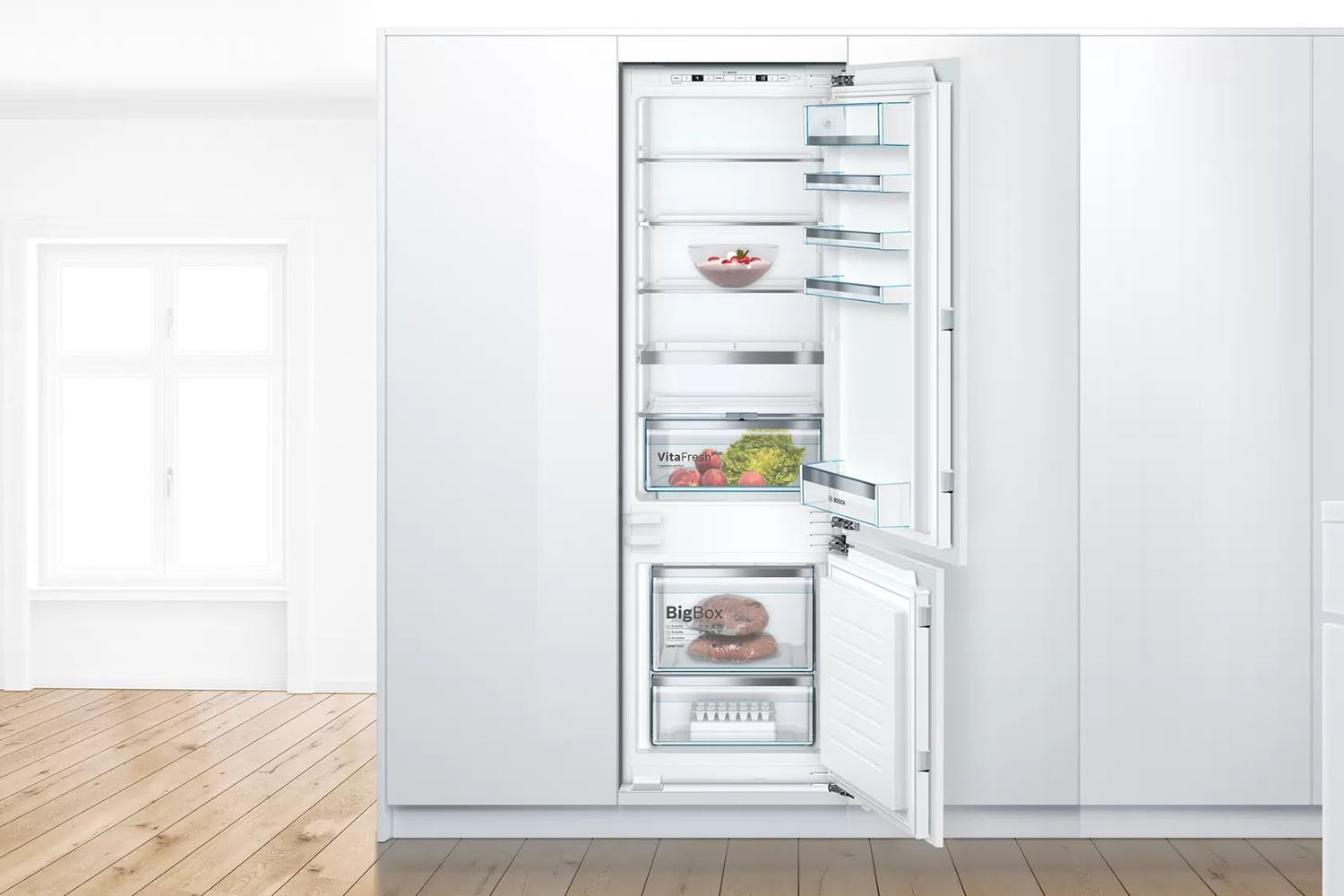 Bosch fridge online freezer built in