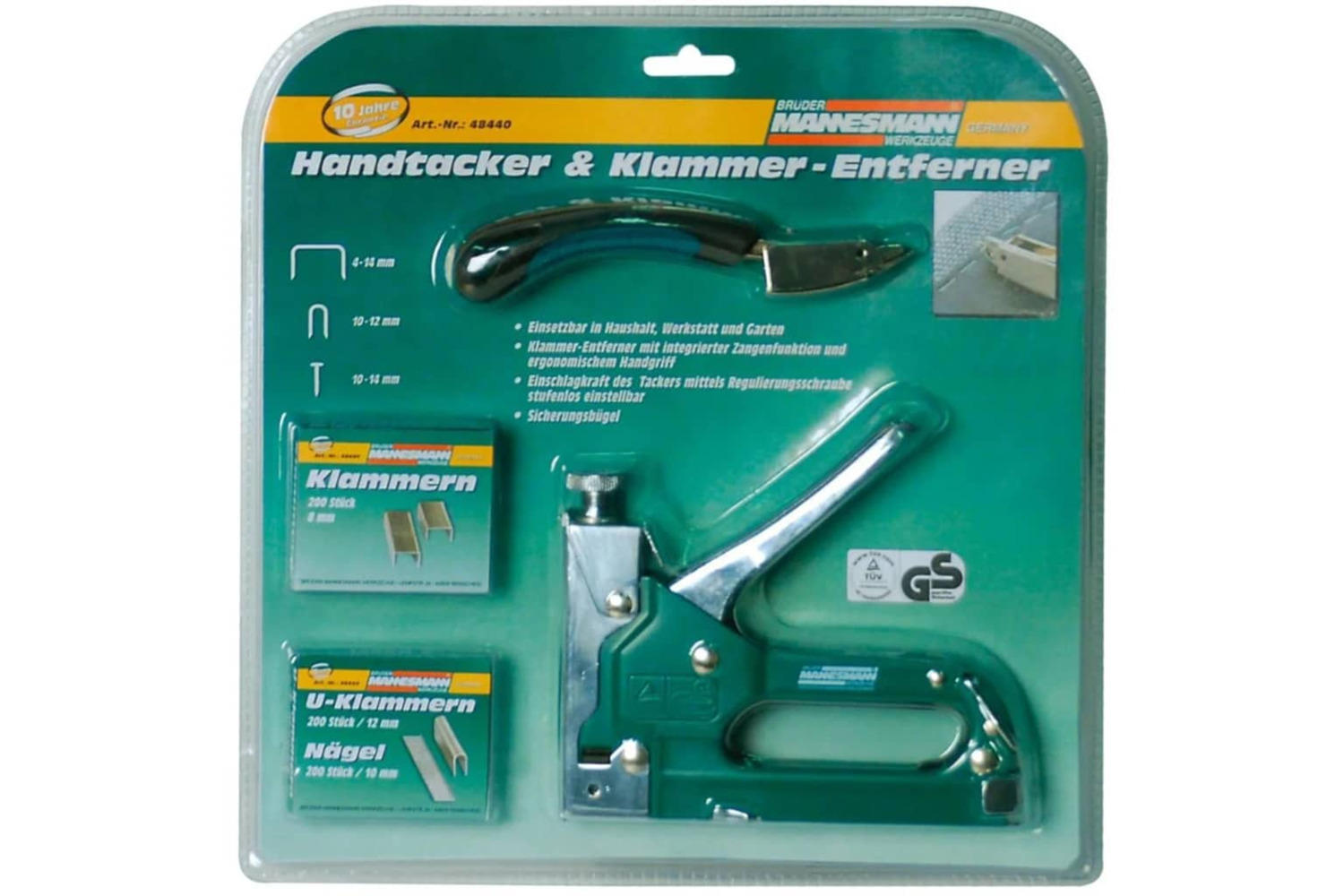 Bruder Mannesmann 408606 Five Piece Staple Gun Set 48440