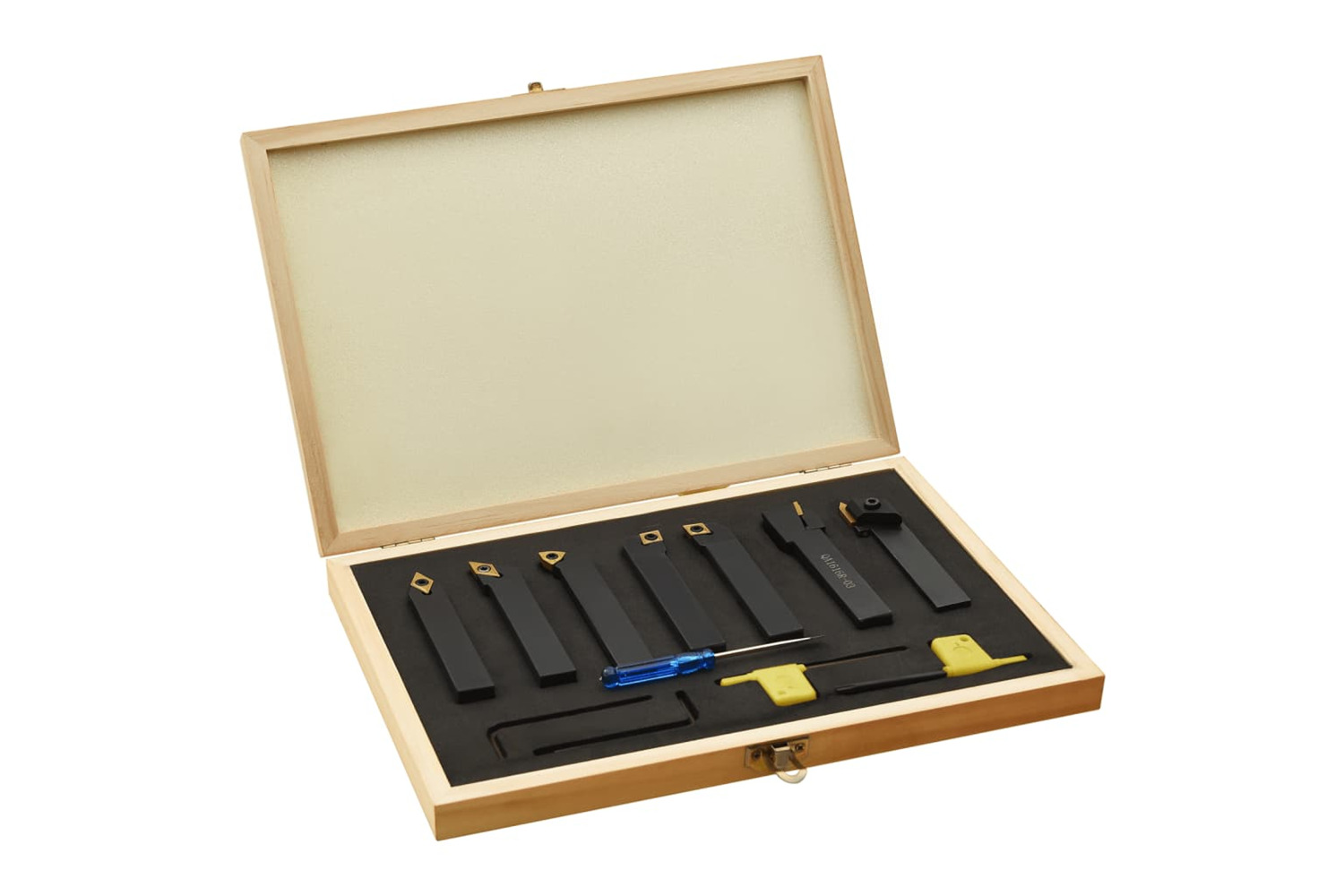 vidaXL 12 Pieces Indexable Turning Tool Set 16x16mm 100mm