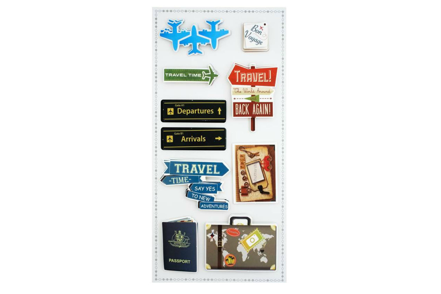 3D Sticker Set | Travel