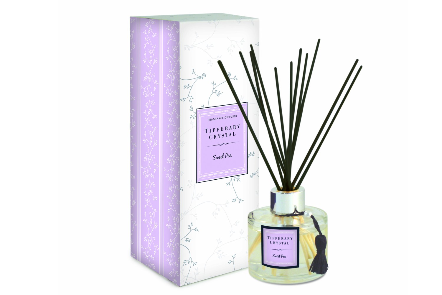 Tipperary Crystal Sweet Pea Fragranced Diffuser