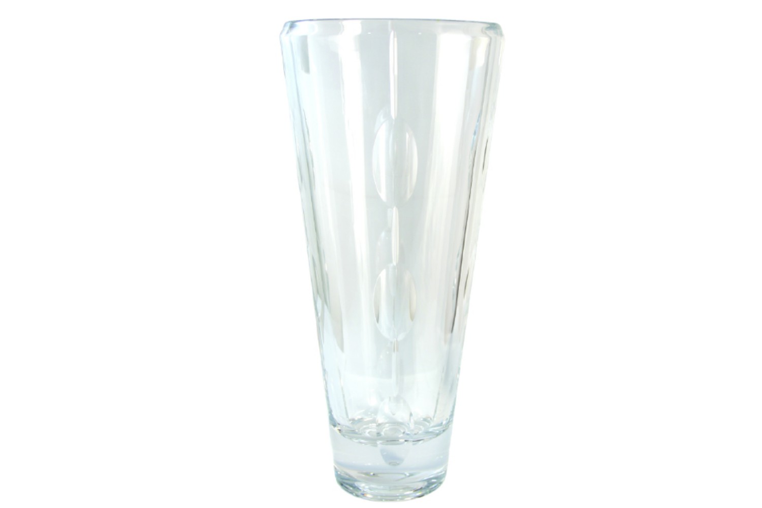 Tipperary Crystal Oval Cut Vase | 14 Inch