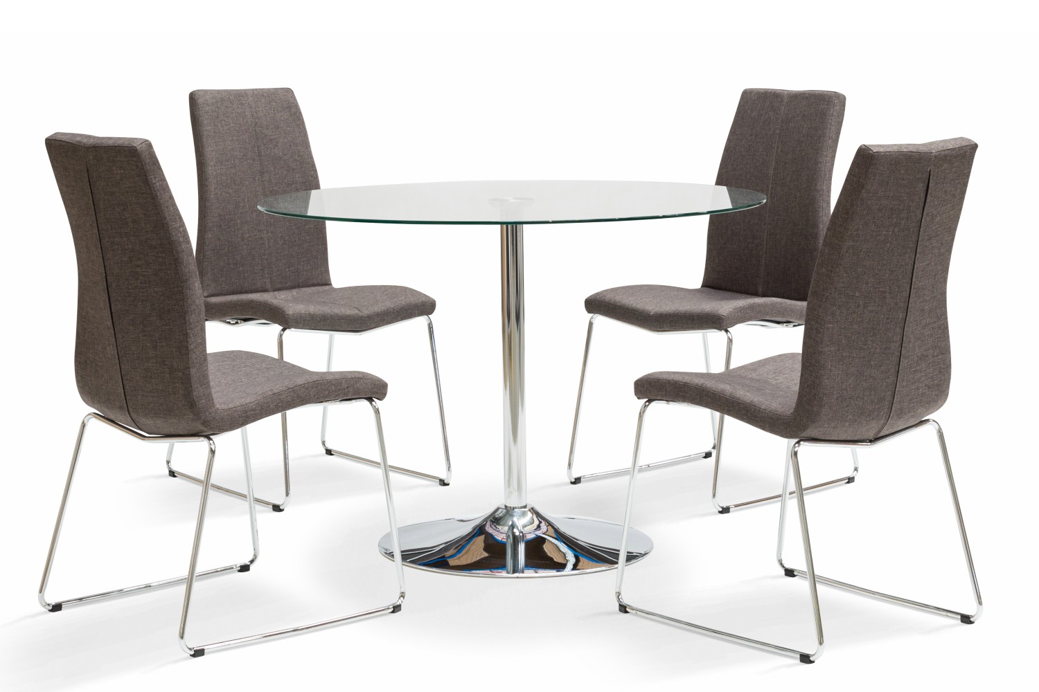 Oregon 5-Piece Dining Set with Melina Dining Chair