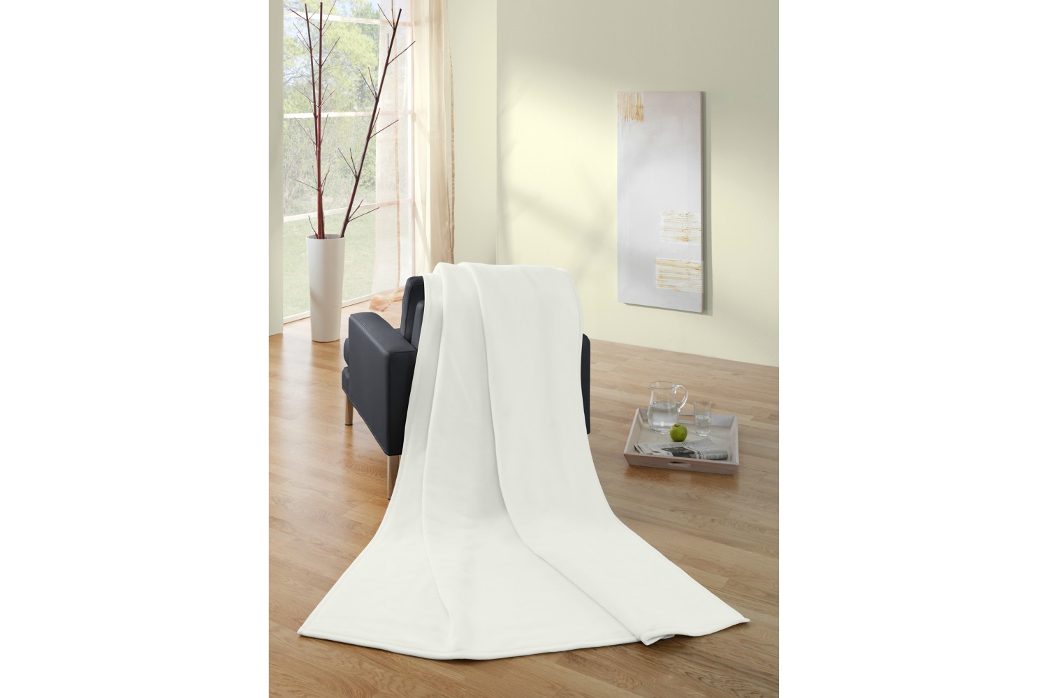 Biederlack Cotton Throw | Natural