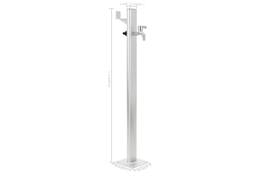 Vidaxl 45458 Garden Water Column Aluminium 95 Cm