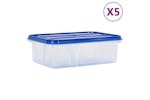 Vidaxl Food Storage Containers With Lids 5 Pcs Pp