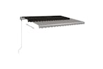 Vidaxl 3069739 Freestanding Manual Retractable Awning 400x300 Cm Anthracite