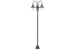 Vidaxl 44207 Garden Post Light E27 220 Cm Aluminium 3-lantern Bronze