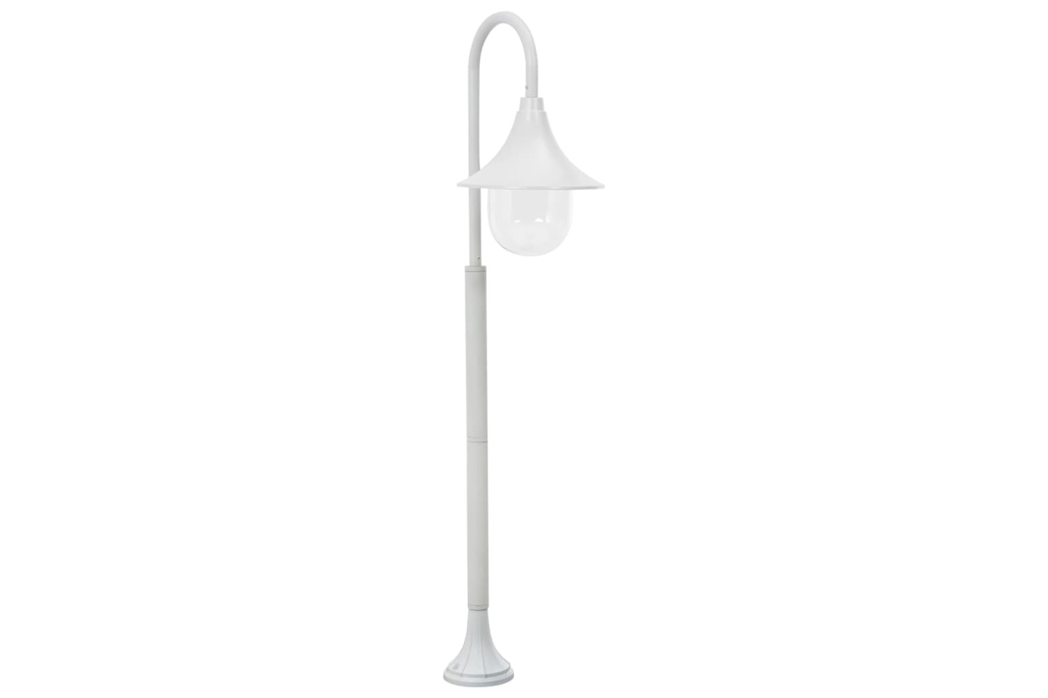 vidaXL 44210 Garden Post Light E27 120cm Aluminium White
