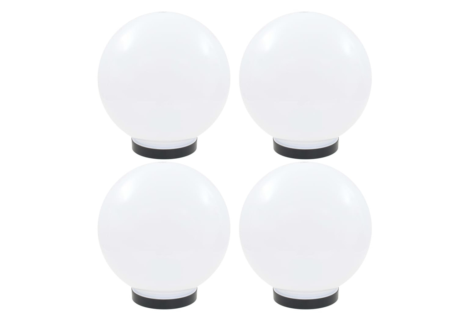 vidaXL 277142 Led Bowl Lamps 4 Pcs Spherical 25cm Pmma