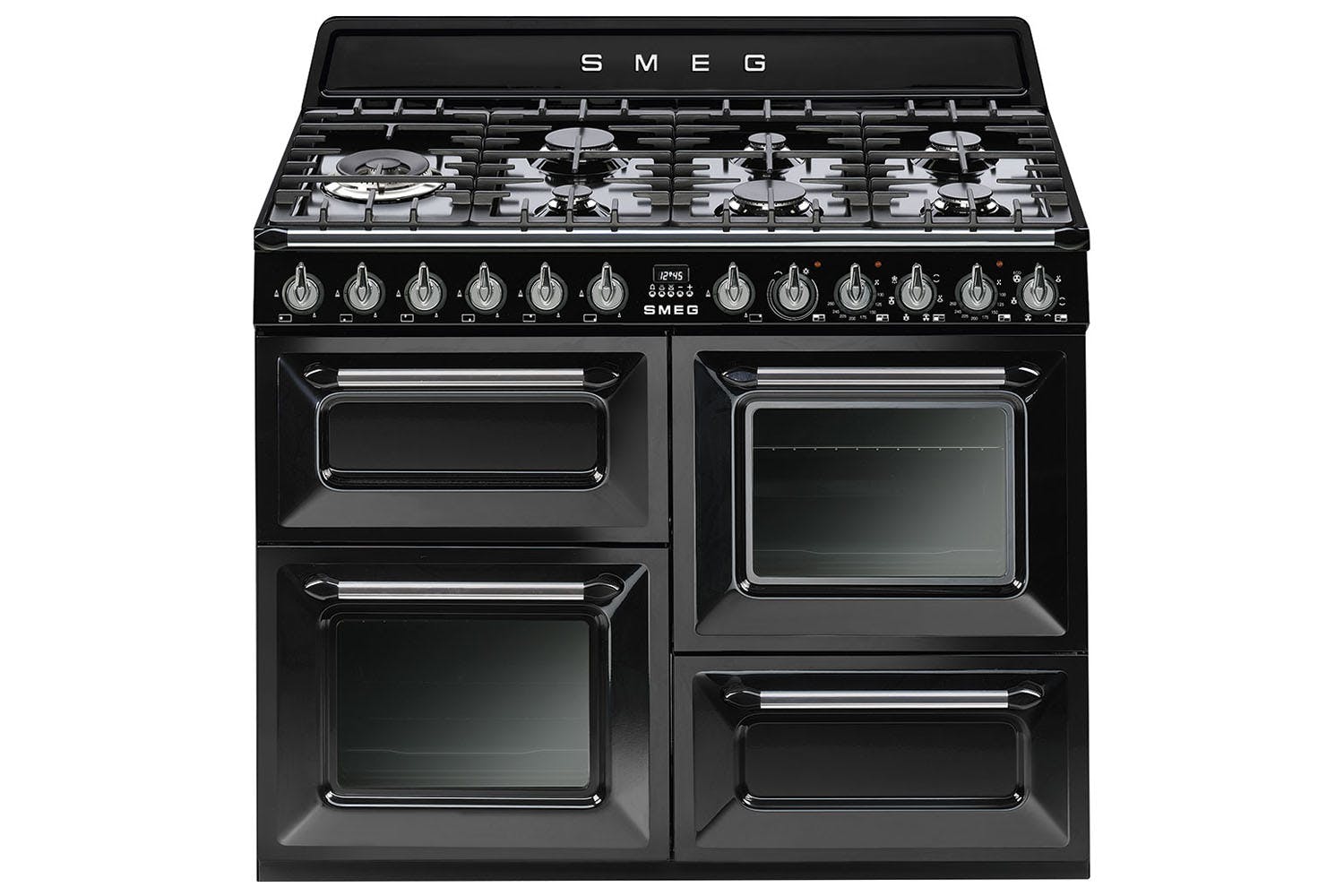 Smeg 110cm Dual Fuel Range Cooker | TR4110BL1 | Gloss Black