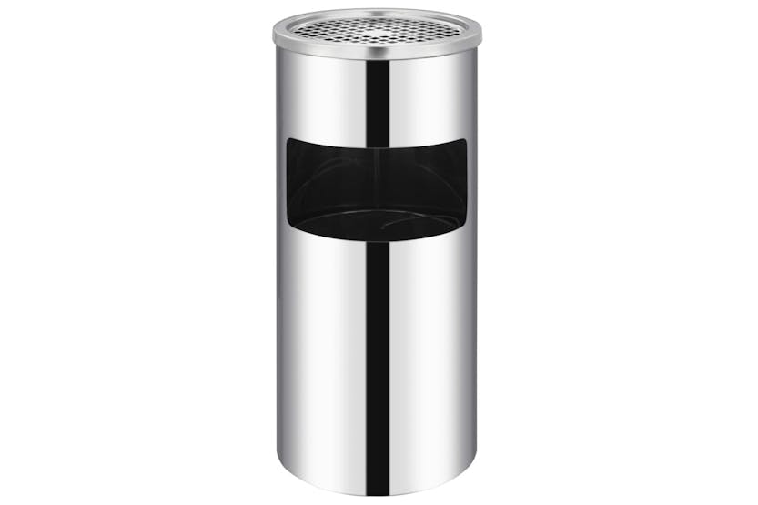 Vidaxl 51095 Wall Ashtray Dustbin Stainless Steel 26 L