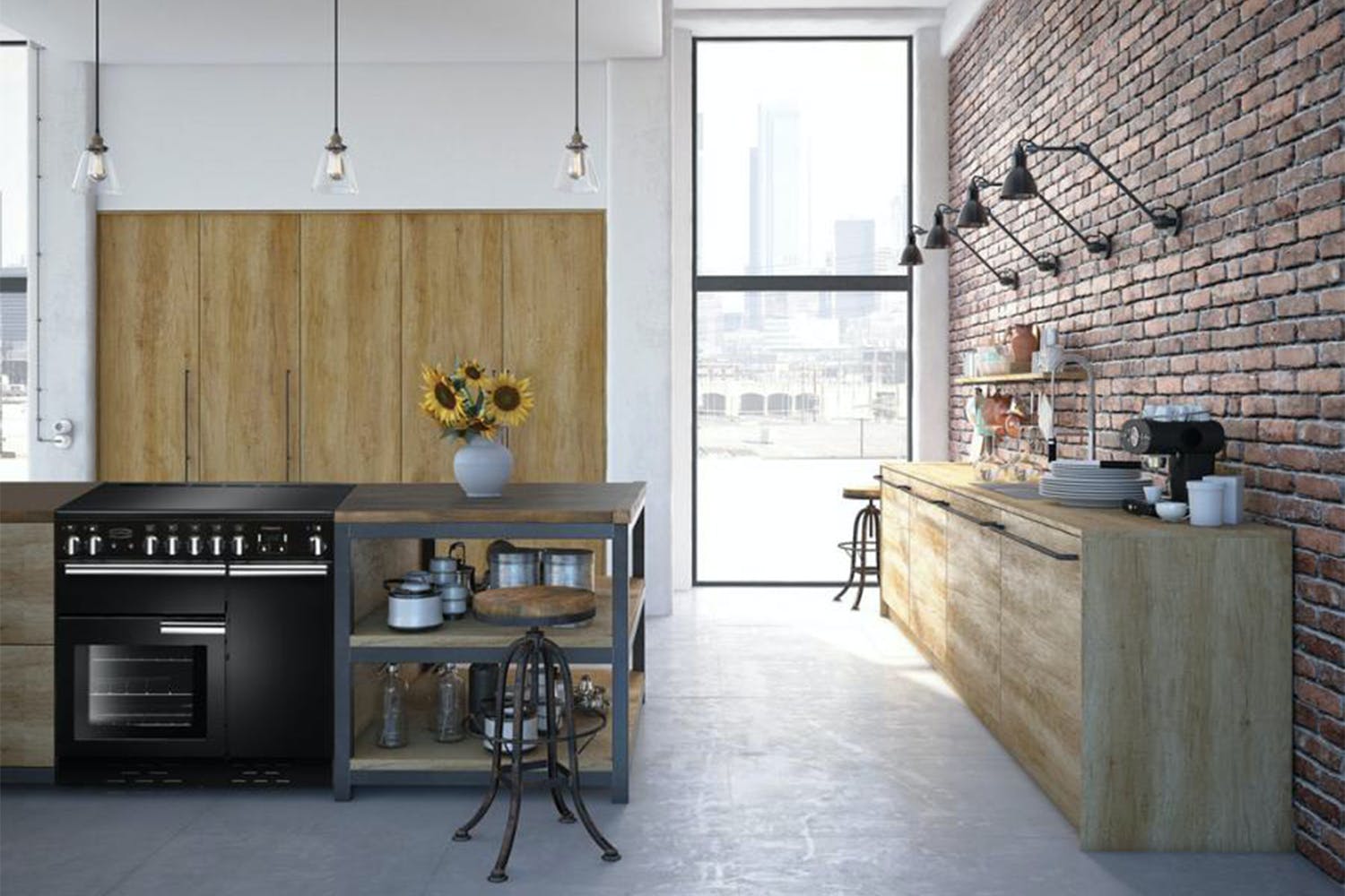 Rangemaster Professional Plus 110cm Ceramic Range Cooker | PROP110ECGB/C | Black