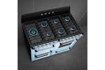 Smeg 110cm Traditional Dual Fuel Range Cooker | TR4110AZ | Pastel Blue