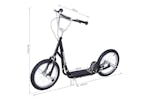 Homcom 53-0016 16" Kids Bicycle Scooter | Black